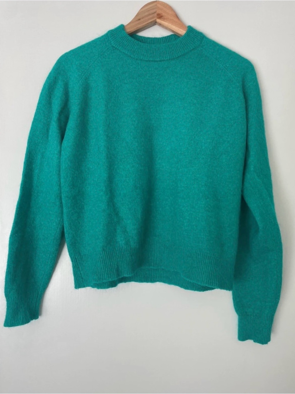 Zara Teal Crewneck Sweater